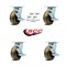 Service Caster 5 Inch High Temp Phenolic Caster Set with Roller Bearings and Brake/Swivel Lock SCC-30CS520-PHRHT-TLB-BSL-4 - alternate 3